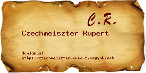 Czechmeiszter Rupert névjegykártya